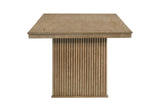Olivadi 72-90-Inch Rectangular Extending Oak Veneer Dining Table, side view