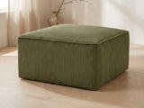 Orvieto Corduroy Cocktail Ottoman in a bright interior