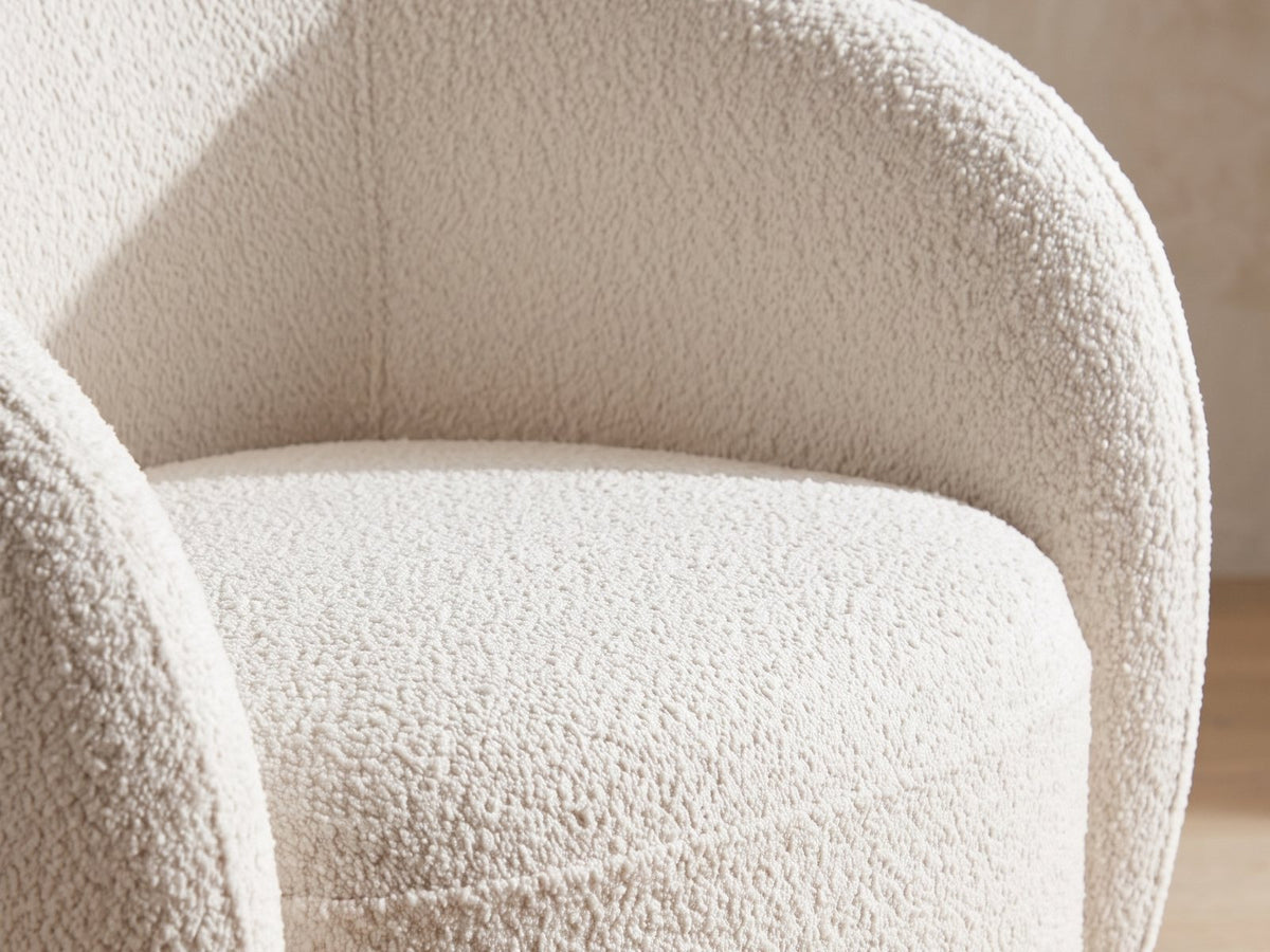 Close-up of the Ostuni swivel chair material