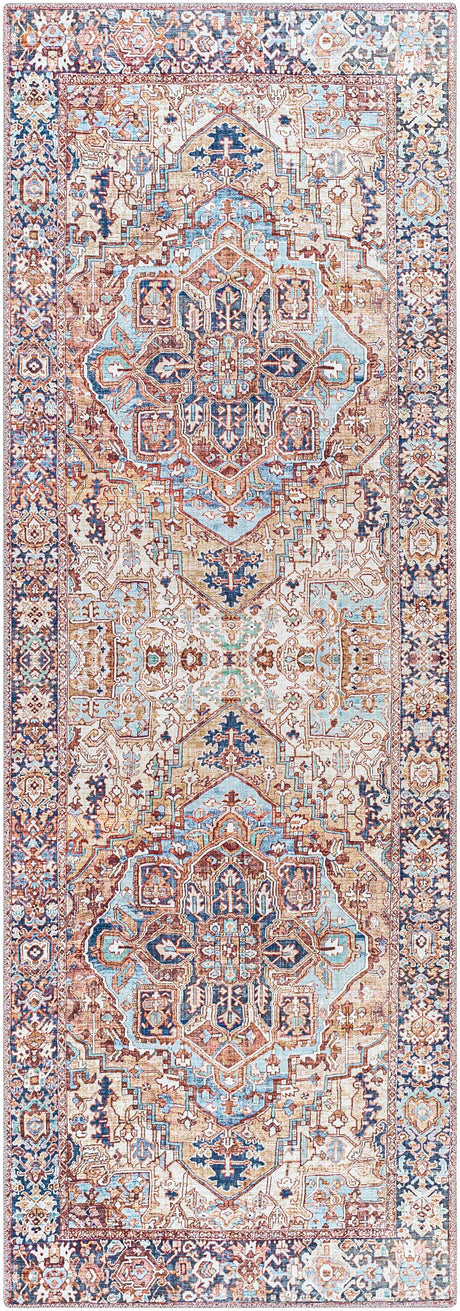 Neyland Iris Olive & Brown Area Rug 2360