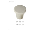 Pescocostanzo Cream Textured Fiberglass Mushroom Side Table dimensions: 19.69 in wide, 19.69 in deep, 19.69 in high