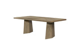 Petrizzi 84-Inch Rectangular White Oak Veneer Dining Table on a white background