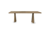 Petrizzi 84-Inch Rectangular White Oak Veneer Dining Table, front view