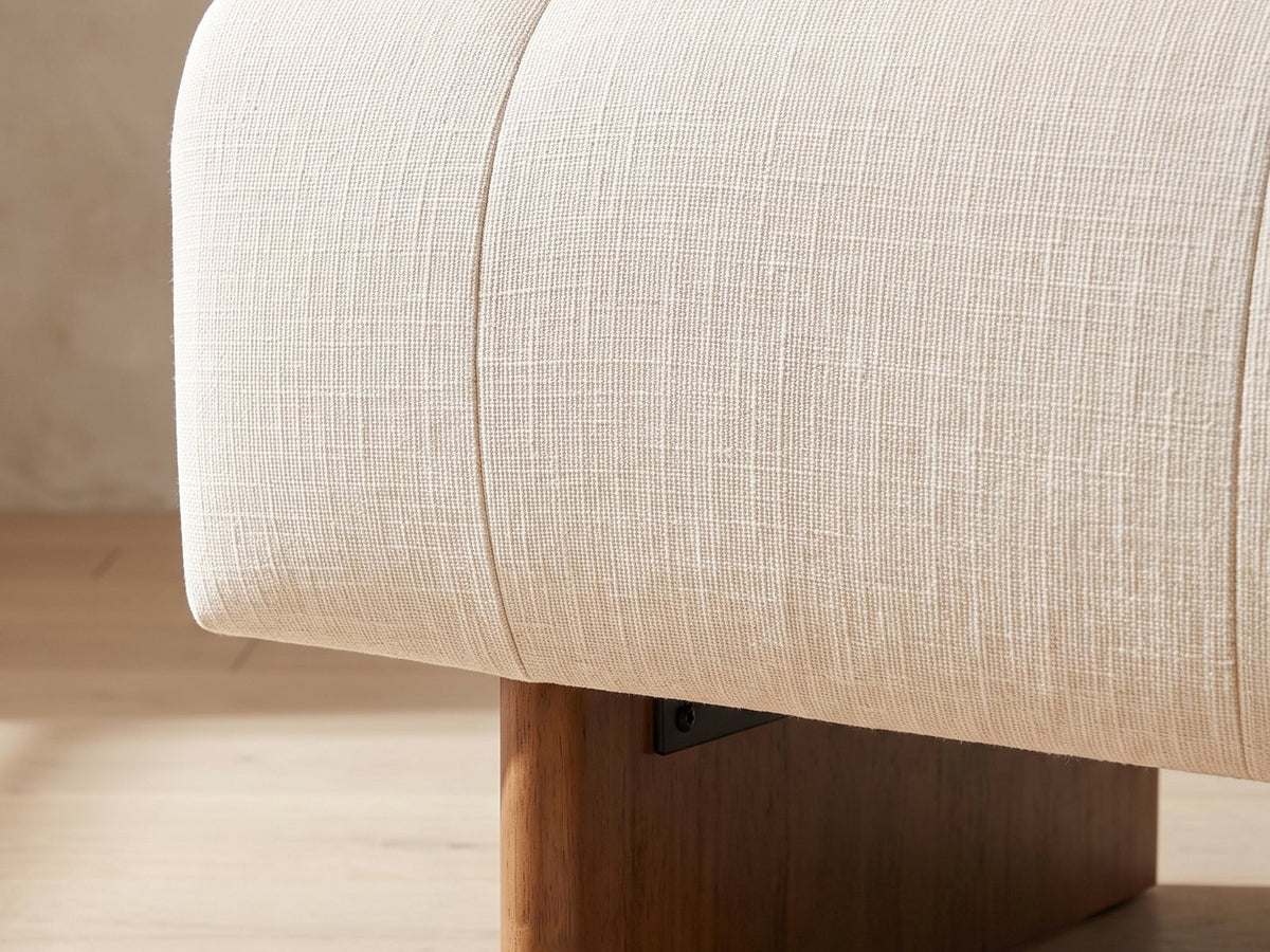 Close-up detail of the Pienza ottoman