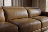 Valencia Pista Distressed Leather Reclining Sofa