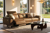 Valencia Pista Distressed Leather Reclining Sofa