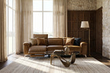 Valencia Pista Distressed Leather Reclining Sofa
