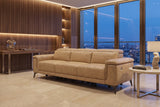 Valencia Pista Distressed Leather Reclining Sofa