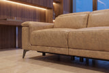 Valencia Pista Distressed Leather Reclining Sofa