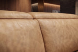 Valencia Pista Distressed Leather Reclining Sofa
