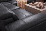 Valencia Pista Distressed Leather Reclining Sofa