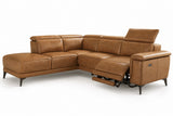 Valencia Pista Distressed Leather Reclining Chaise Sectional Sofa