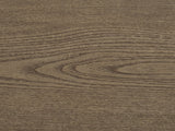Close-up of the Possagno 54-Inch Latte Elm 6-Drawer Dresser: the flat-cut latte elm veneer grain