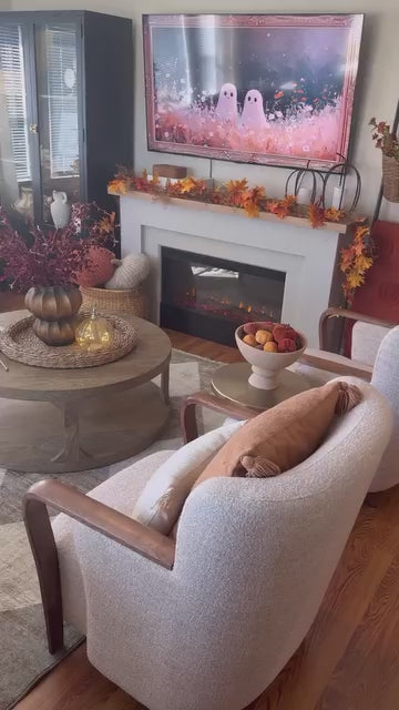 Emma Fabric & Wood Accent Chair