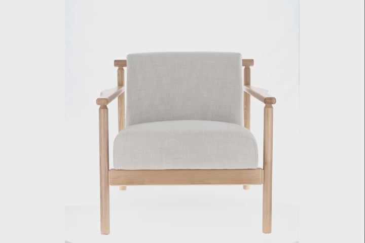 Regal Fabric & Wood Accent Chair