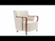 Emma Fabric & Wood Accent Chair