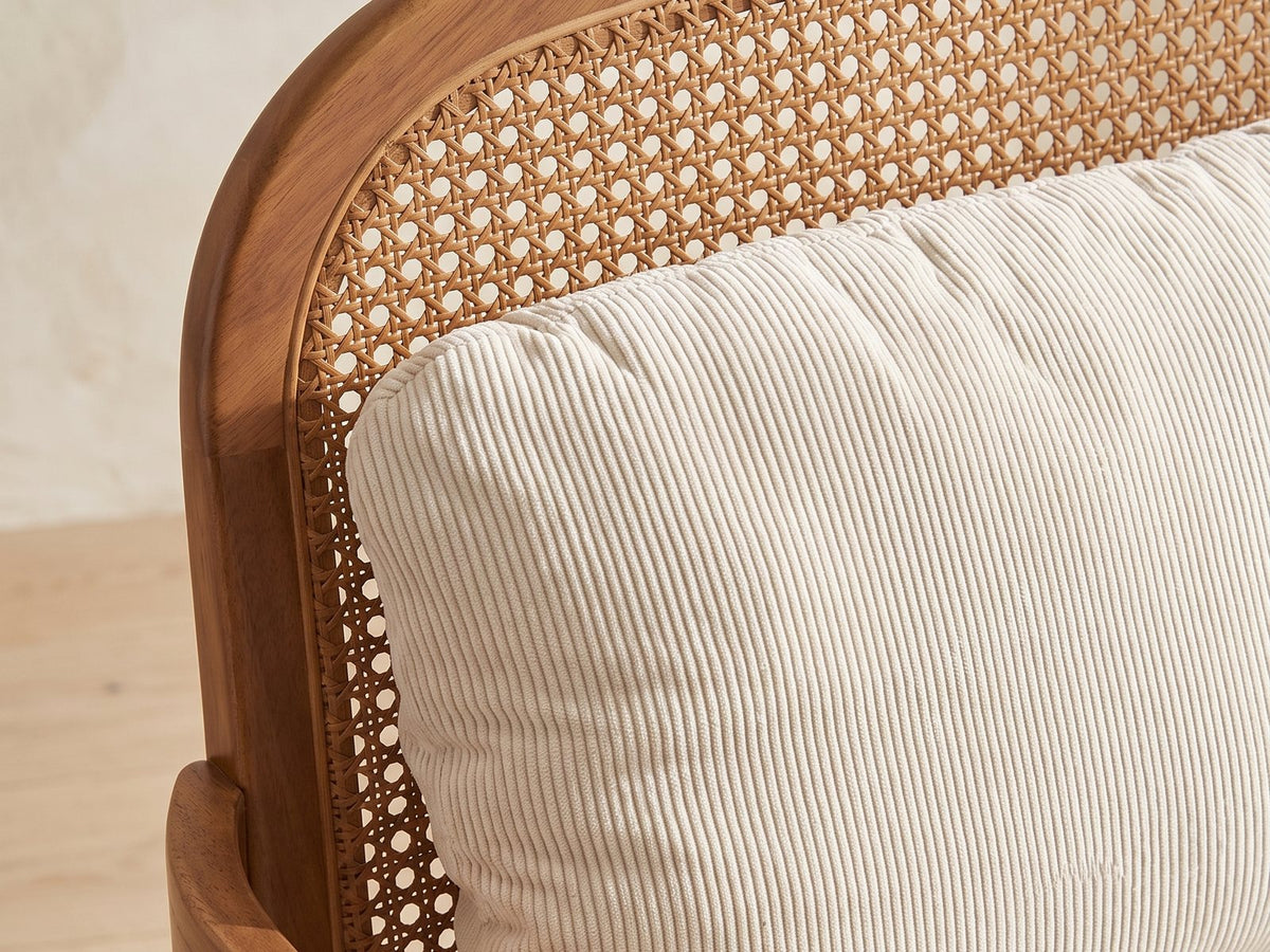 Close-up of the Ravello pair of accent chairs material