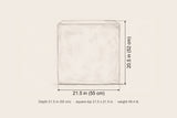 Realmonte side table dimensions: 21.5 in wide, 20.5 in high, 21.5 in deep
