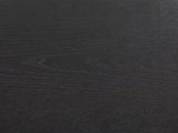 Close-up of the Recoaro 54-Inch Peppercorn Black 6-Drawer Dresser: the flat-cut black peppercorn elm veneer grain