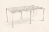 Pencil sketch of the Regalbuto louvered pergola