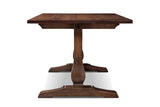 Ricadi 72-Inch Rectangular Reclaimed Pine Trestle Dining Table, side view