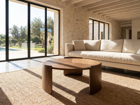 Rovereto Brown Ash Veneer Round Coffee Table