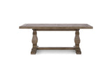 Sangineto 78-Inch Rectangular Reclaimed Pine Trestle Dining Table, front view