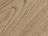 Close-up of the Sappada 54-Inch Caramel Oak and Cocoa 12-Drawer Chest: oak veneer grain