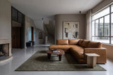 Serena Distressed Leather Sectional Sofa