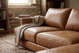 Serena Distressed Leather Sectional Sofa