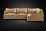 Serena Distressed Leather Corner Sectional Sofa