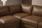 Serena Distressed Leather Corner Sectional Sofa