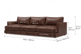Serena Distressed Leather Sofa