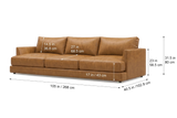 Serena Distressed Leather Sofa