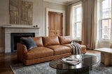 Serena Distressed Leather Sofa