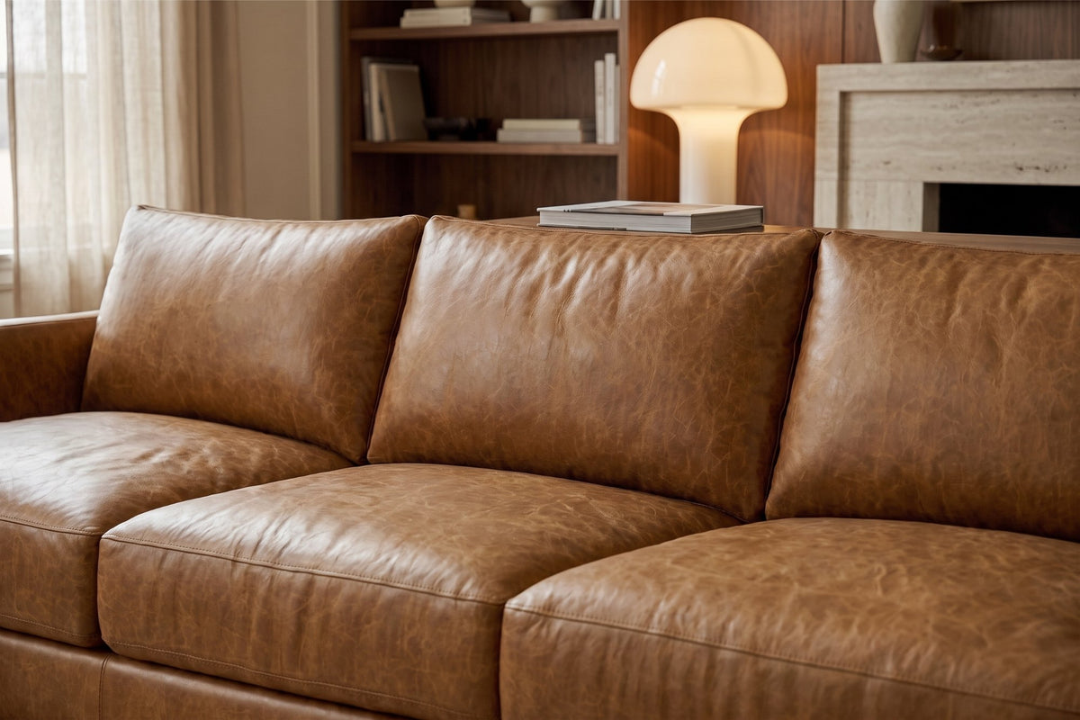 Serena Distressed Leather Sofa