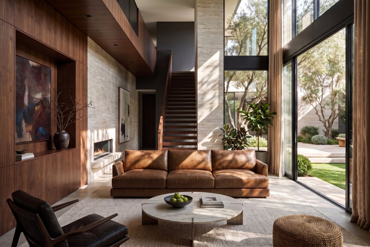 Serena Distressed Leather Sofa