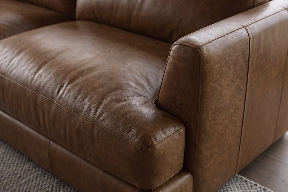 Serena Distressed Leather Sofa