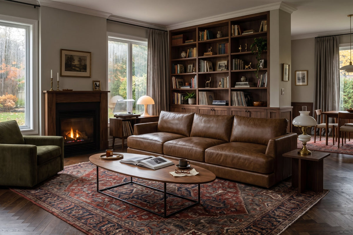 Serena Distressed Leather Sofa
