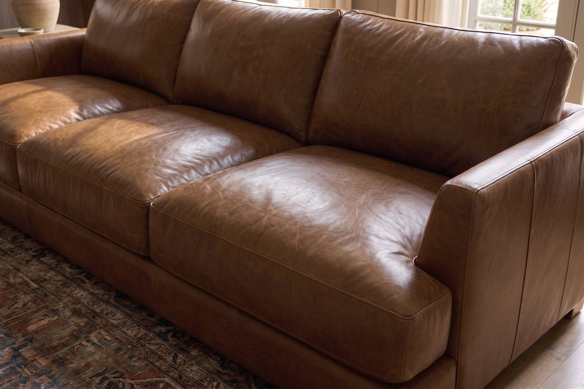 Serena Distressed Leather Sofa