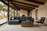 Serena Distressed Leather Sectional Sofa
