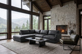 Serena Distressed Leather Sectional Sofa