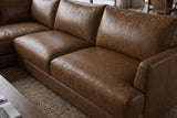 Serena Distressed Leather Sectional Sofa