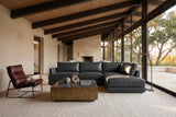 Serena Distressed Leather Sectional Sofa