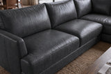 Serena Distressed Leather Sectional Sofa