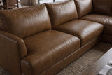 Serena Distressed Leather Sectional Sofa
