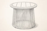 Pencil sketch of the Siculiana side table, three-quarter view