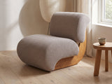 Siena Curved Slipper Chair seen from another angle