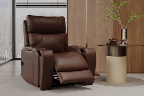 Skov Leather Power Lift Recliner Chair