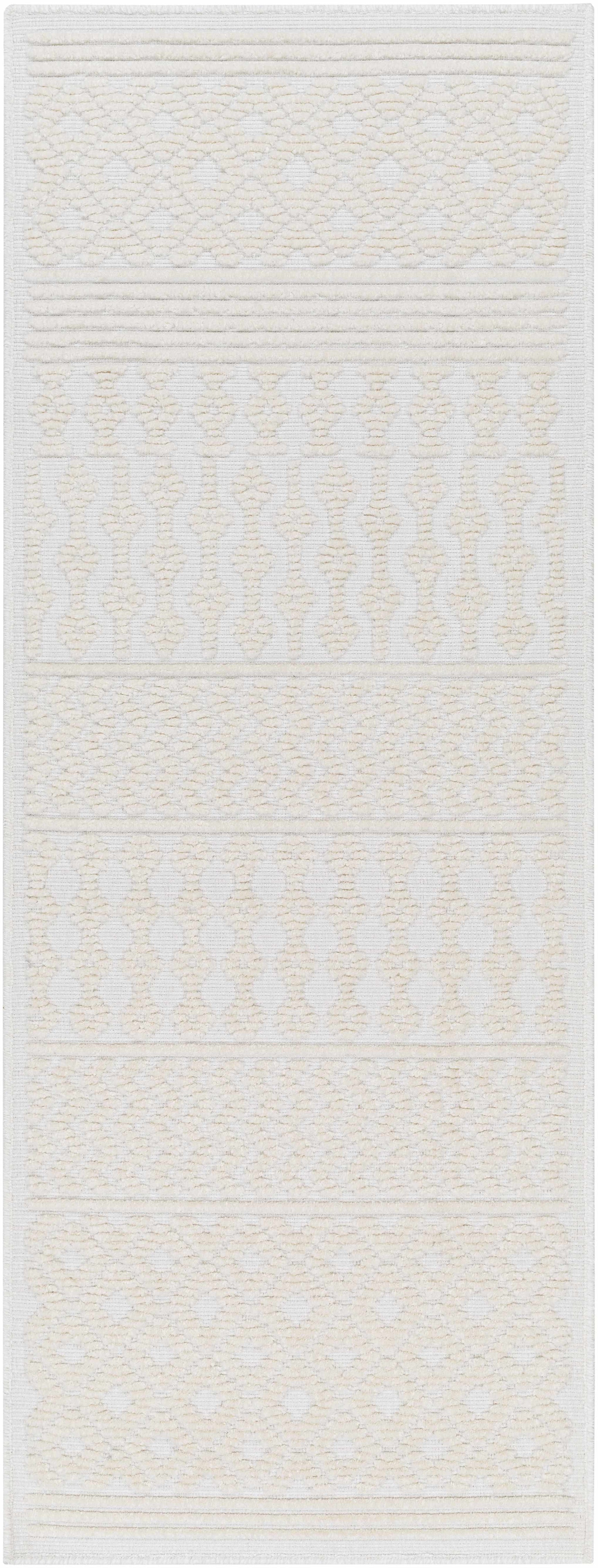 Drago White Washable Area Rug